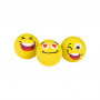 WEDO SMILEY trintukas, geltonas, 3 dizainai vienoje dėžutėje