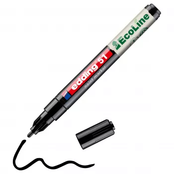 Edding 51 EcoLine 4-51-001 dažų markeris juodas 1 mm, 2 mm