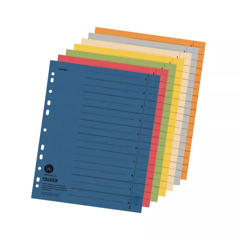 FALKEN skiriamieji lapai DIN A4, 230 g/m², chamois spalvos