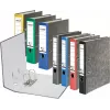 FALKEN Recycling segtuvas A4, 8 cm, juodas marmurinis