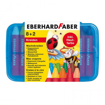 Eberhard Faber vaško pieštukai, 10 vnt.
