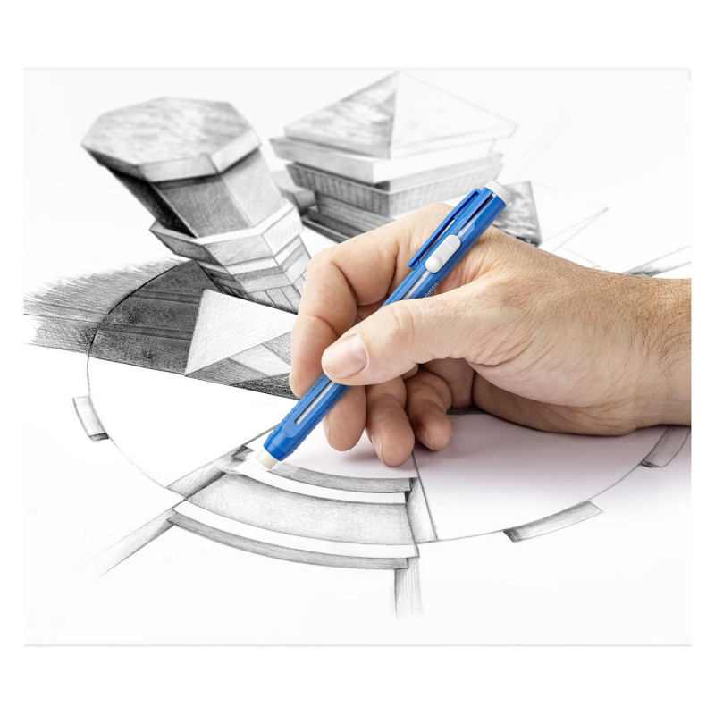 STAEDTLER Mars plastic 528 50 trintukas-pieštukas su keičiama šerdimi, mėlynas