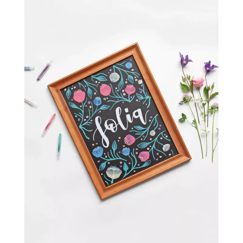 folia kreidos pieštukai, įvairių spalvų