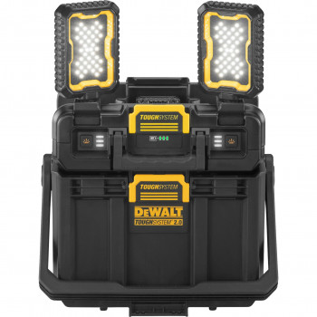DeWALT DWST08061-1 ToughSystem 2.0 įrankių dėžė su apšvietimu, 14 L, juoda/geltona