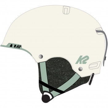 K2 MERIDIAN moteriškas šalmas 55-59, baltas perlas