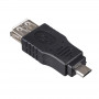Akyga AK-AD-08 OTG adapteris USB-A lizdas – micro USB kištukas, juodas