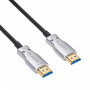 Akyga AK-HD-400L HDMI 2.1 aktyvusis optinis kabelis (AOC), 48 Gbps, 8K@60Hz, 4K@120Hz, 40 m, juodas
