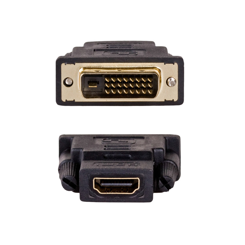 Akyga AK-AD-41 HDMI (F) į DVI-D 24+1 (M) adapteris, juodas