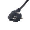 Akyga AK-NB-08A nešiojamojo kompiuterio maitinimo kabelis CEE 7/7 – IEC C5, CCA 3x0,5 mm², 1 m, juodas