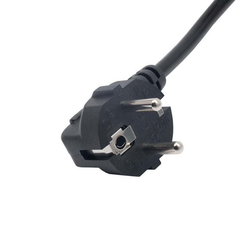 Akyga AK-NB-02A maitinimo laidas Dell nešiojamųjų kompiuterių adapteriams, CEE 7/7 į 3 kontaktų plokščią, 3x 0,5 mm², 1,5 m, juodas