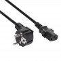 Akyga AK-PC-06S maitinimo kabelis CEE 7/7 (Schuko) – IEC C13, varis 3 x 1,5 mm², 3 m, juodas