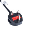 Akyga AK-AG-02A maitinimo kabelis UK BS 1363 (G tipas) – IEC C5, CCA 3 x 0,5 mm², 1,5 m, juodas