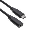 Akyga AK-USB-32 USB-C (M) į USB-C (F) prailginimo kabelis, USB 3.1, 0,3 m
