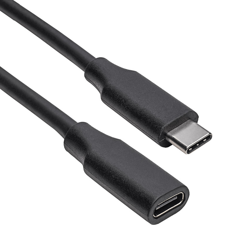 Akyga AK-USB-32 USB-C (M) į USB-C (F) prailginimo kabelis, USB 3.1, 0,3 m