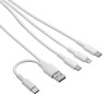 Akyga AK-USB-52 USB kabelis USB-A + USB-C į Micro-USB + USB-C + Lightning, 1,2 m
