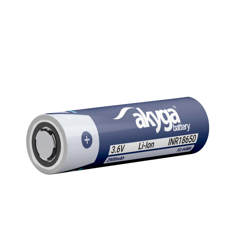 Akyga AKY2173 INR18650-29M 3C ličio jonų 18650 akumuliatorius 3,6 V 2900 mAh, be apsaugos