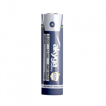 Akyga AKY2454 INR18650-26M ličio jonų 18650 akumuliatorius 2600 mAh su PCM apsauga