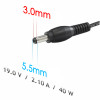 Akyga AK-ND-56 nešiojamojo kompiuterio įkroviklis 19 V / 6,32 A, 120 W, 5,5 x 3,0 mm + kaištis, 1,2 m, skirtas Samsung