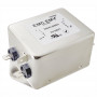 Akyga EN2090-20-F vienfazis EMI filtras 20 A, 120–250 V AC, 50/60 Hz, 6,3 mm jungtys