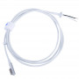 Akyga AK-SC-34 nešiojamojo kompiuterio įkroviklio nuolatinės srovės serviso kabelis MagSafe L, 85 W, 1,2 m, skirtas Apple, baltas