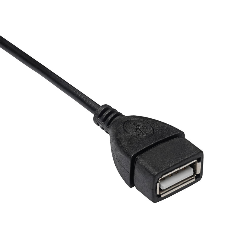 Akyga AK-AD-09 Micro USB-B (M) į USB-A (F) OTG adapterio kabelis, 15 cm, juodas
