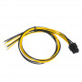 Akyga AK-SC-19 kompiuterio maitinimo bloko serviso kabelis PCIe 6-pin, 45 cm