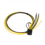Akyga AK-SC-20 kompiuterio maitinimo bloko serviso kabelis PCIe 6+2-pin (kištukas), 45 cm