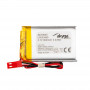 Akyga AKY0620 LP523450 Li-Po akumuliatorius 3,7 V 900 mAh su PCM, JST 2,54 mm 2 kontaktų jungtis, 150 mm laidai