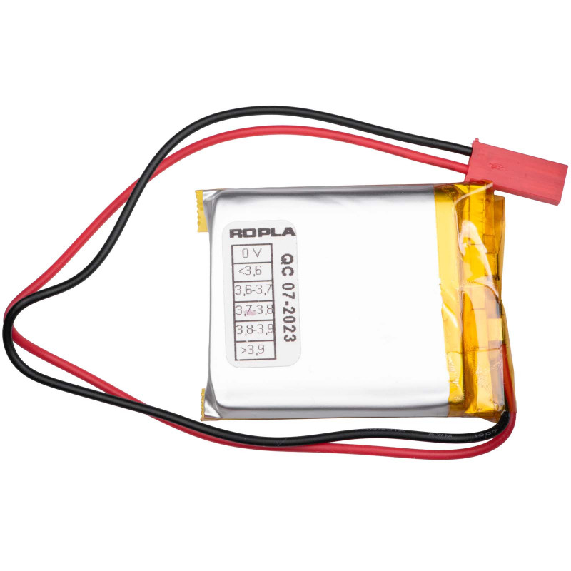 Akyga AKY0659 LP783442 Li-Po akumuliatorius 3,7 V 1150 mAh su PCM, JST 2,54 mm 2 kontaktų jungtimi, 150 mm laidais