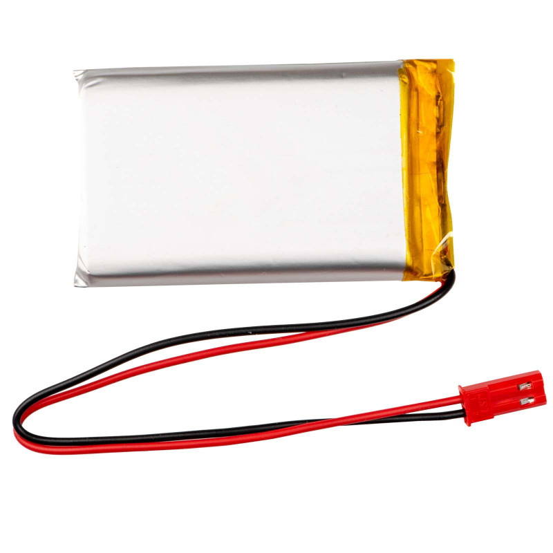 Akyga AKY0653 LP103740 Li-Po akumuliatorius 3,7 V 1580 mAh su PCM, JST 2,54 mm 2 kontaktų jungtimi, 150 mm laidais