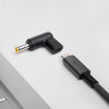 Akyga AK-ND-C16 USB-C – DC 5,5 x 3,0 mm + kaištis adapteris nešiojamojo kompiuterio įkrovimui, 18,5-20 V, 100 W