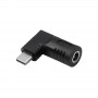 Akyga AK-ND-D09 DC 5,5 x 3,0 mm + kaištis – USB-C PD adapteris nešiojamojo kompiuterio įkrovikliui, 65 W, skirtas HP
