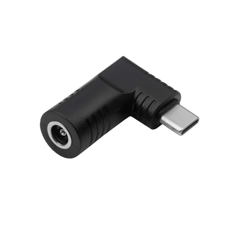 Akyga AK-ND-D09 DC 5,5 x 3,0 mm + kaištis – USB-C PD adapteris nešiojamojo kompiuterio įkrovikliui, 65 W, skirtas HP