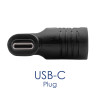 Akyga AK-ND-D12 DC 4,0 x 1,35 mm – USB-C PD adapteris nešiojamojo kompiuterio įkrovikliui, 65 W