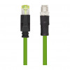 LogiLink CQM035S pramoninis komutacinis kabelis, Cat.6A, PUR, M12 X-coded į RJ45, 1 m