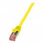 LogiLink CQ2027S PrimeLine CAT6 S/FTP PIMF komutacinis kabelis, 0,5 m, RJ45, geltonas