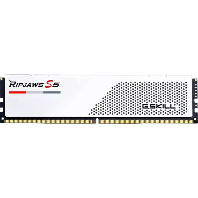 G.Skill Ripjaws S5 F5-5600J3036D32GX2-RS5W DDR5-5600 atminties rinkinys, 64 GB (2 x 32 GB), baltas
