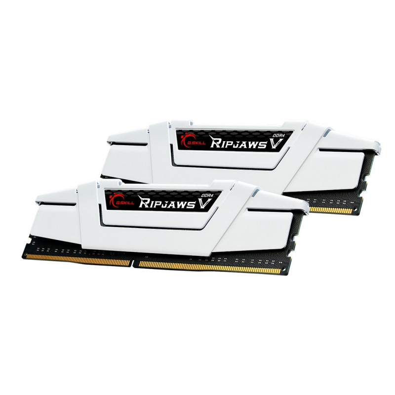 G.Skill Ripjaws V F4-3600C16D-32GVWC DDR4-3600 atminties rinkinys, 32 GB (2 x 16 GB), CL16, XMP2, baltas