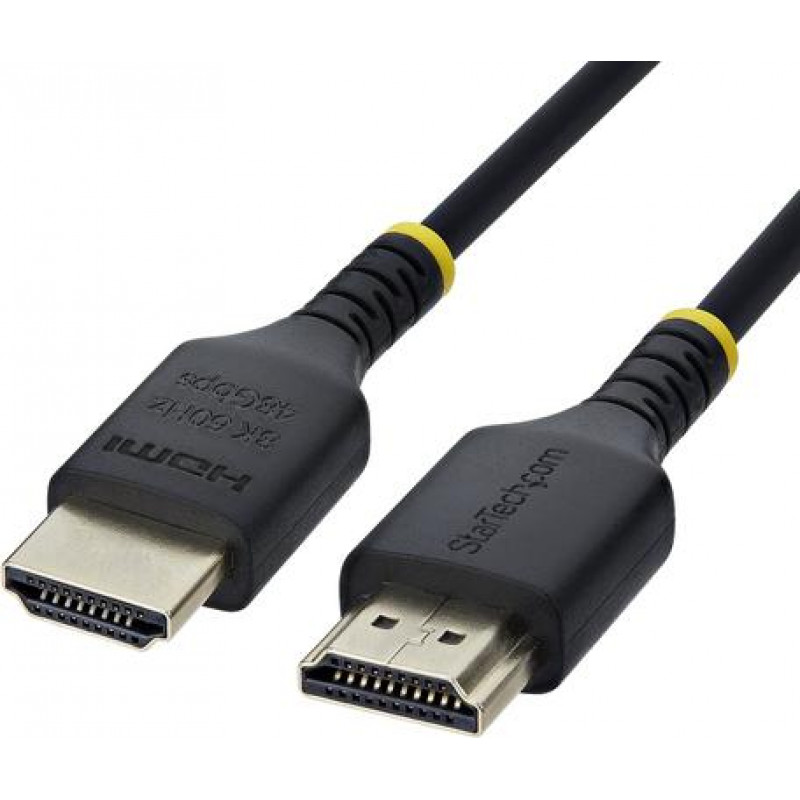 StarTech.com HDMI21-CBL-SLIM-50C plonas HDMI 2.1 kabelis, 50 cm, juodas