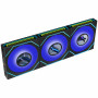 Lian Li UNI FAN SL-INF LCD FLEX Wireless korpuso ventiliatoriai (3 vnt.) su valdikliu, ARGB ir LCD, Reverse Blade, 120 mm, juodi