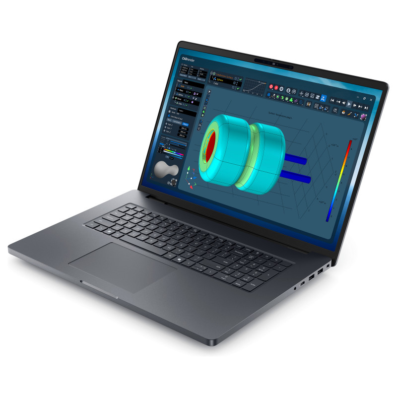 Dell Pro Max 18 Plus MB18250 nešiojamasis kompiuteris, 18 colių, Intel Core Ultra 7 265HX, 32 GB RAM, 1 TB SSD, NVIDIA RTX PRO 2000, Windows 11 Pro