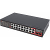 Getfort GF-120G-16P-240 PoE komutatorius, 16 x 10/100 PoE + 2 x GE + 2 x SFP, 240 W