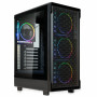 Kolink AM2 ARGB Midi Tower kompiuterio korpusas, ATX, grūdintas stiklas, 4x 120 mm ventiliatoriai komplekte, juodas