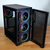 Kolink AM2 ARGB Midi Tower kompiuterio korpusas, ATX, grūdintas stiklas, 4x 120 mm ventiliatoriai komplekte, juodas