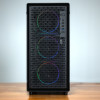 Kolink AM2 ARGB Midi Tower kompiuterio korpusas, ATX, grūdintas stiklas, 4x 120 mm ventiliatoriai komplekte, juodas