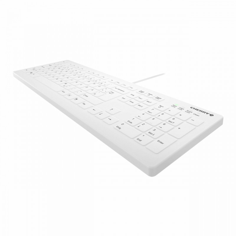 Cherry Contour Active Key AK-C8112-U1-W/EU medicininė klaviatūra, laidinė, ES išdėstymo, balta