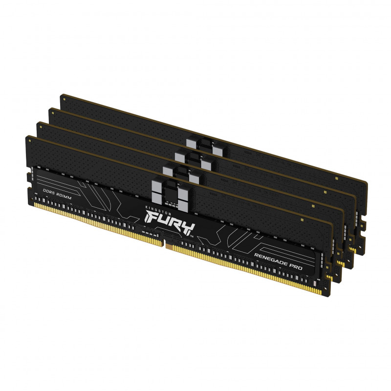 Kingston FURY Renegade Pro KF560R32RBEK4-128 DDR5-6000 ECC registruotos atminties rinkinys, 128 GB (4 x 32 GB), juodas