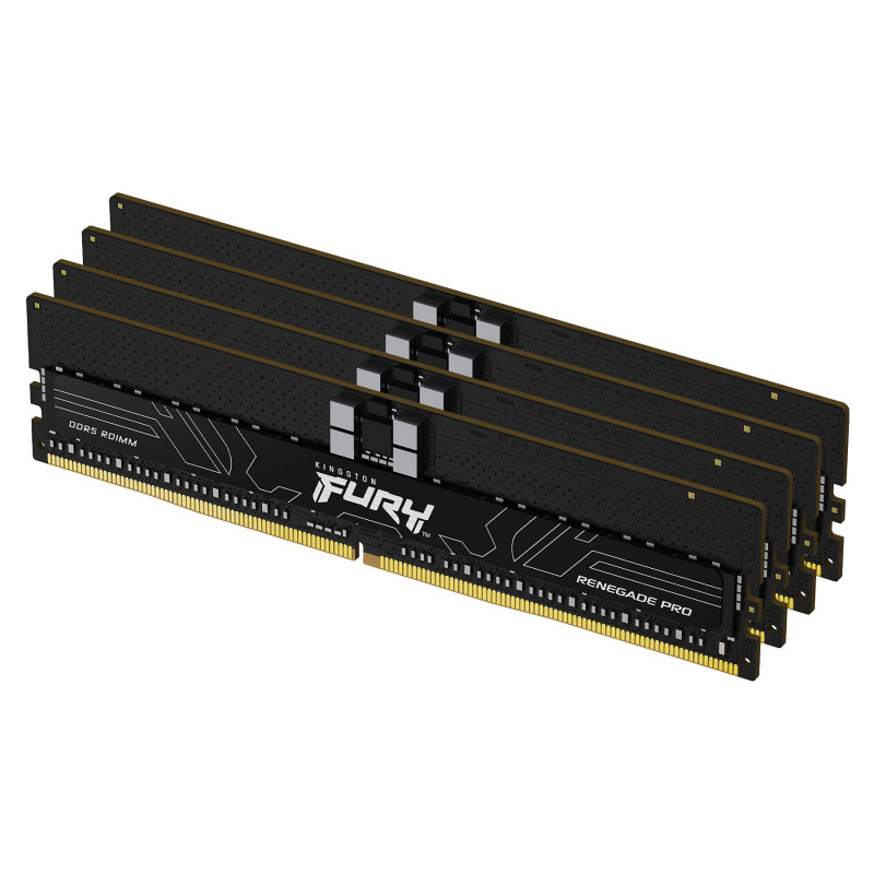 Kingston FURY Renegade Pro KF564R32RBE2K4-128 DDR5-6400 ECC registruotos atminties rinkinys, 128 GB (4 x 32 GB), CL32, juodas