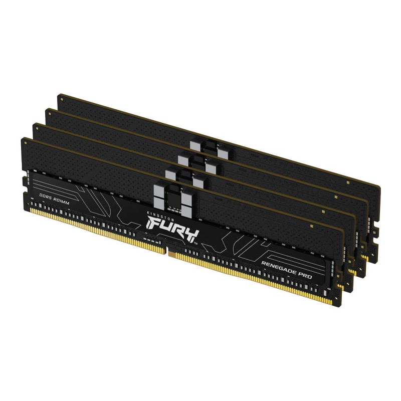 Kingston FURY Renegade Pro KF564R32RBE2K4-128 DDR5-6400 ECC registruotos atminties rinkinys, 128 GB (4 x 32 GB), CL32, juodas