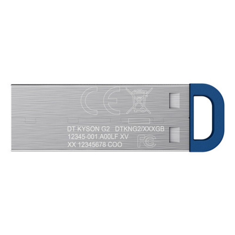 Kingston DataTraveler Kyson DTKNG2/128GB USB atmintukas, 128 GB, USB 3.2 Gen 1, metalinis